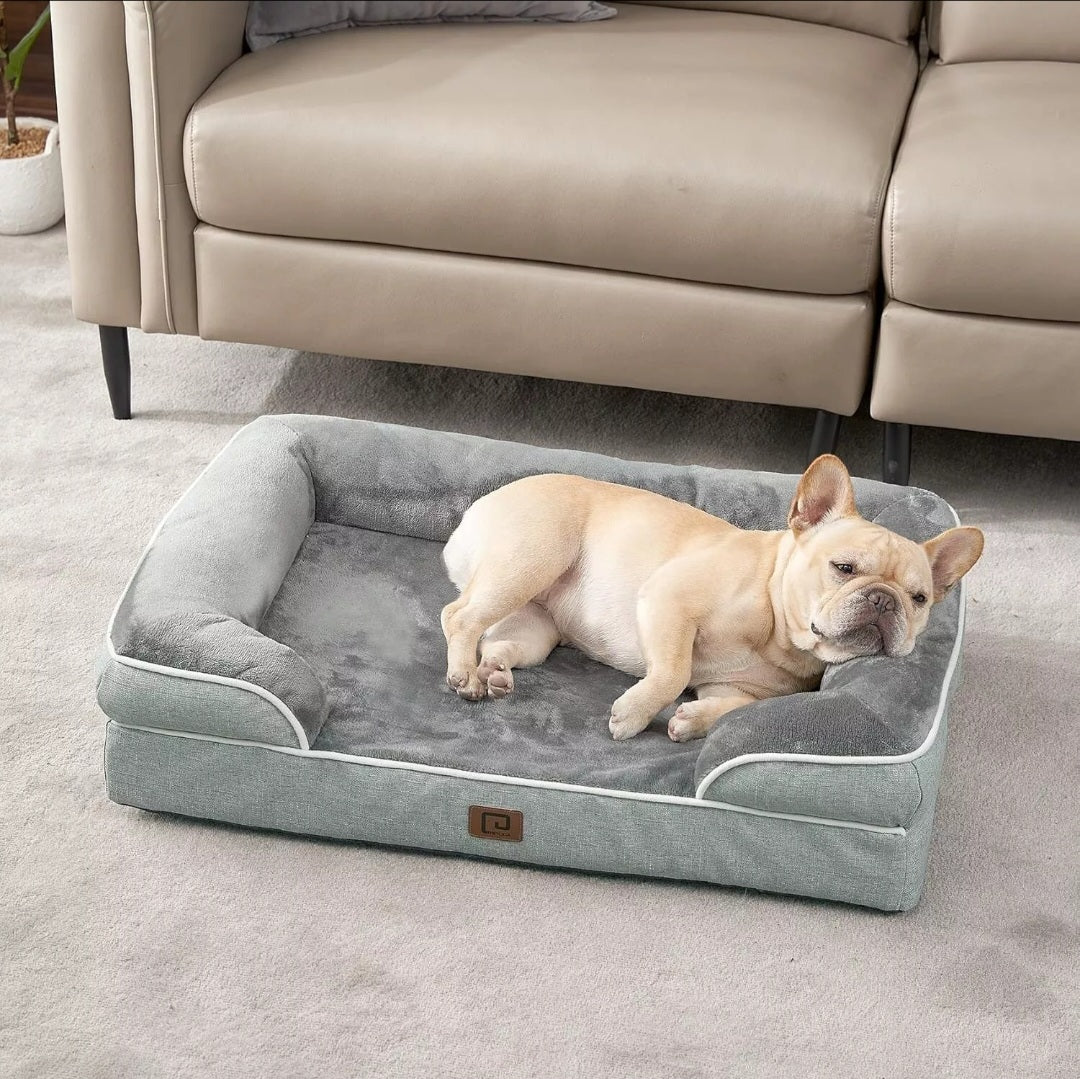 RoyalDen™ Orthopedic Calming Dog Bed – Memory Foam + Cooling Gel